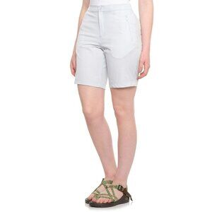 Aspen Outdoor Zip Pocket Shorts - 9" (Women) Size Large-Gray Dawn NWOT